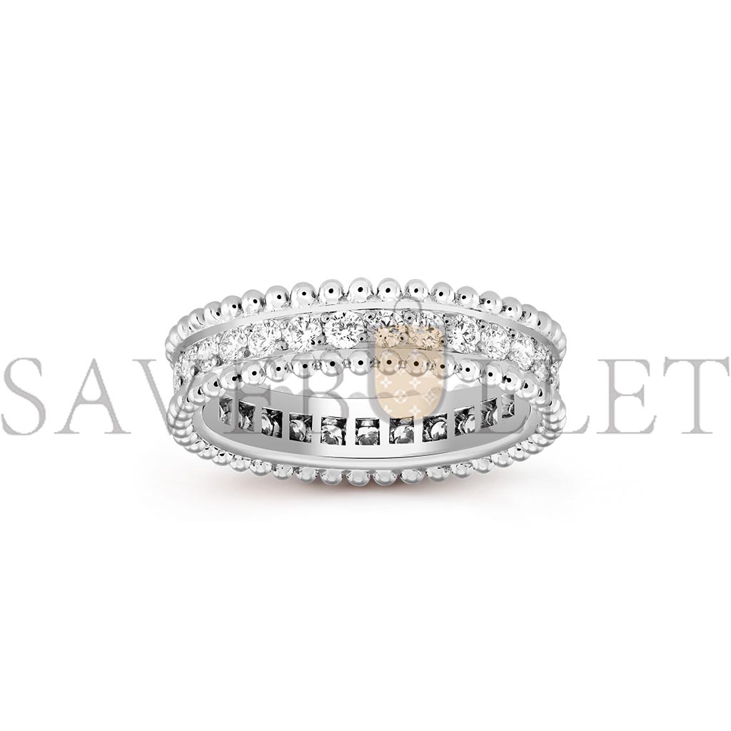 VAN CLEEF ARPELS ESTELLE WEDDING BAND - PLATINUM, DIAMOND  VCARN57O00